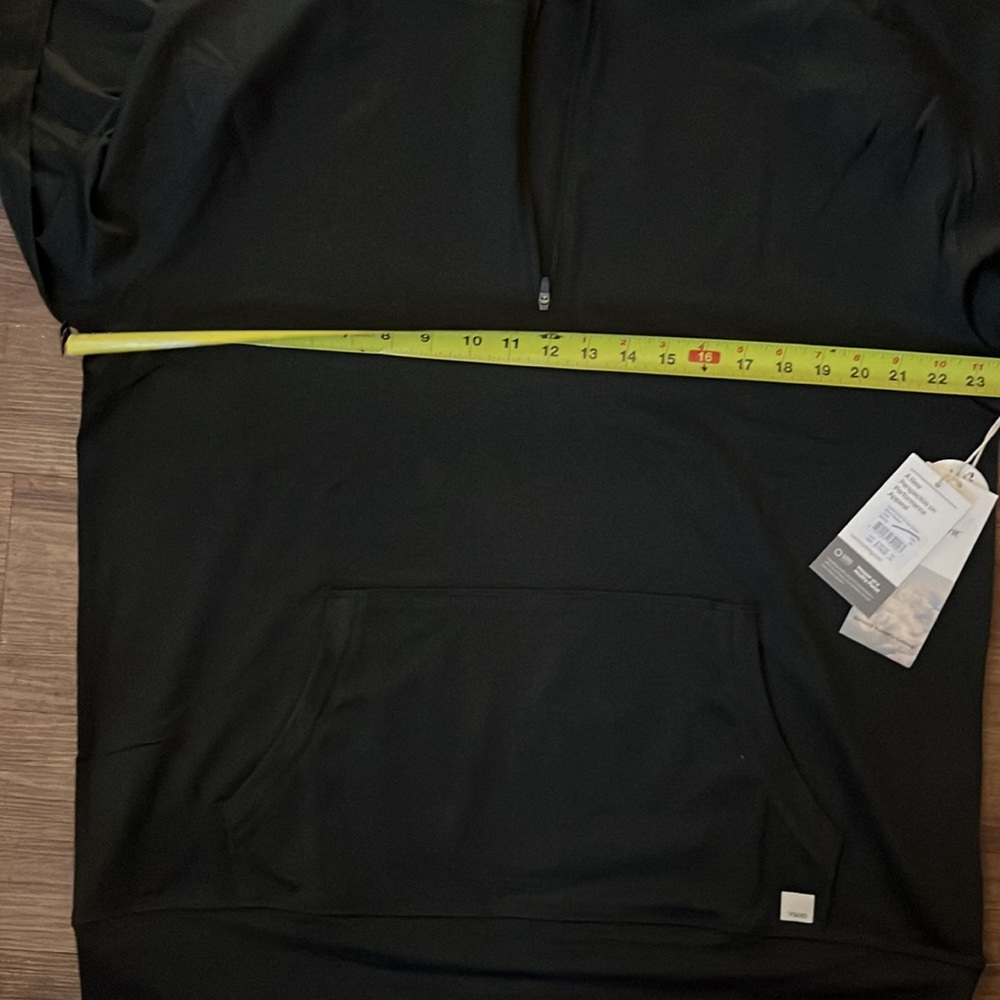 NWT Men’s Vuori “Ponto Performance 1/2 Zip Hoodie”. XL & in a “Midnight Heather” - Picture 11 of 13
